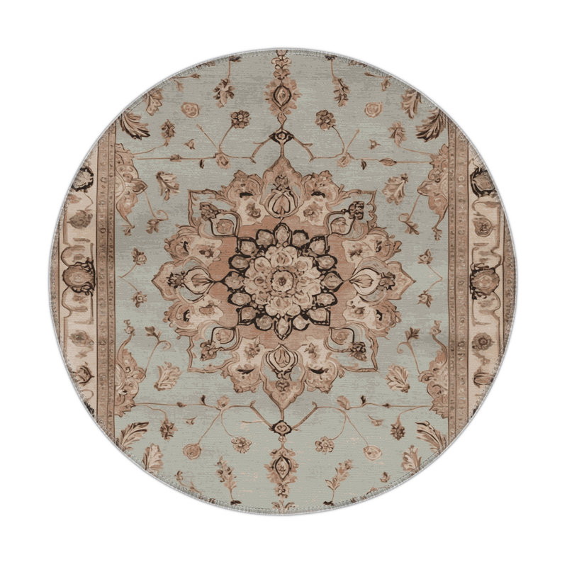 Tapis intérieur et extérieur Tabriz, Rond 5 pi