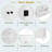 Bathroom Storage Cabinet With Two Doors, 2 Drawers And Adjustable Shelf-1953685684