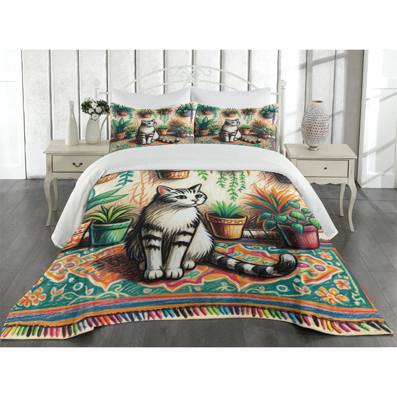 Polyester Coverlet, Queen Coverlet + 2 Standard Shams