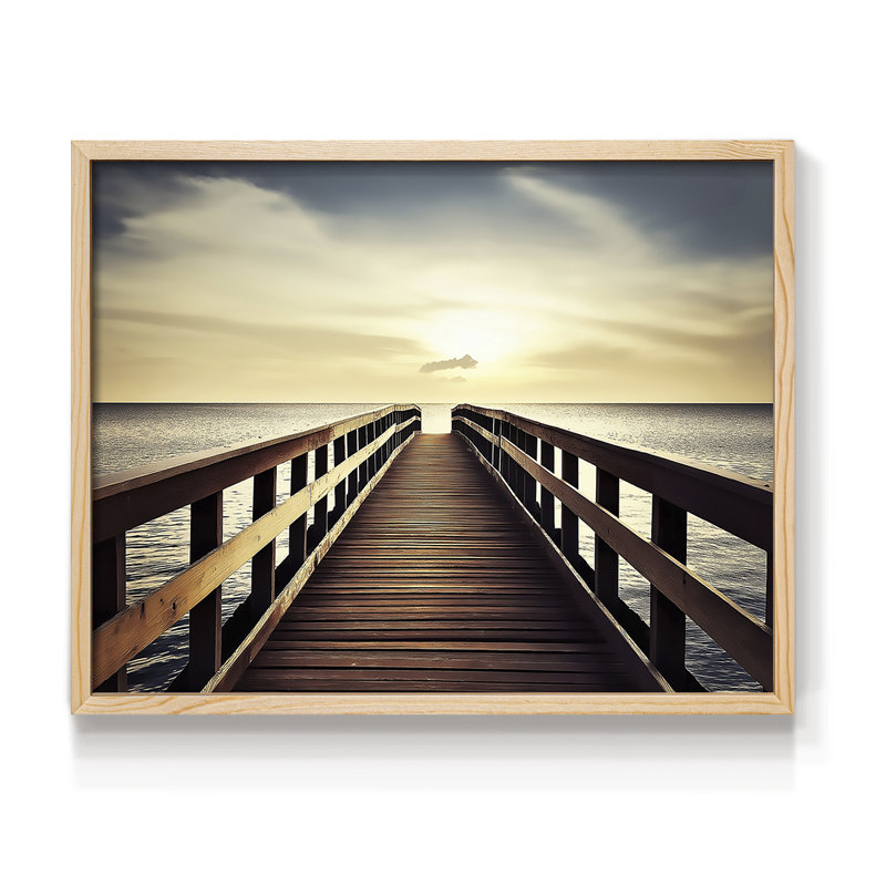 Nautical Series-LX - Reproduction encadrée - Restickable, H 8 po x l 10 po, Naturel