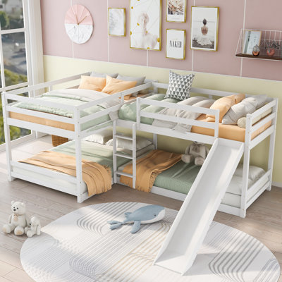 Jalishia Kids Twin Over Full Bunk Bed