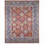 Hand Knotted Wool Area Rug in Red And Purple