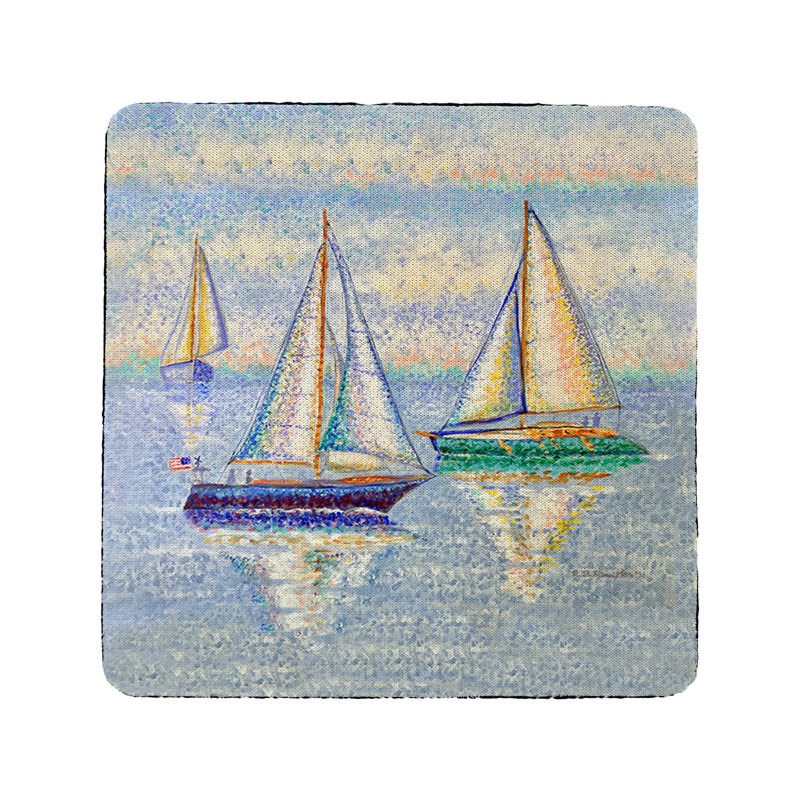 Polyester Square 4 Piece Coaster Set