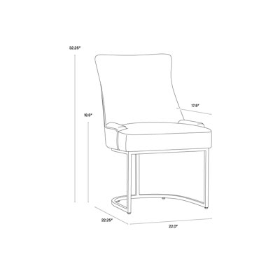 Kober 18.5'' H Upholstered Side Chair - Taupe