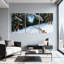 Winter forest Snowy Forest Path, paysage d'hiver, ensemble de 3 impressions sur toile-549029605