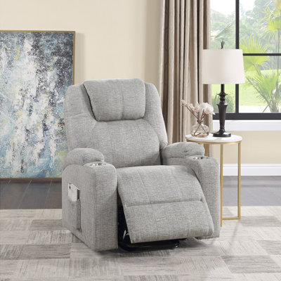 Chaise d'appoint en chenille gris clair