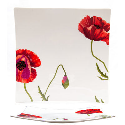 Red Vanilla Summer Sun Bone China Platter