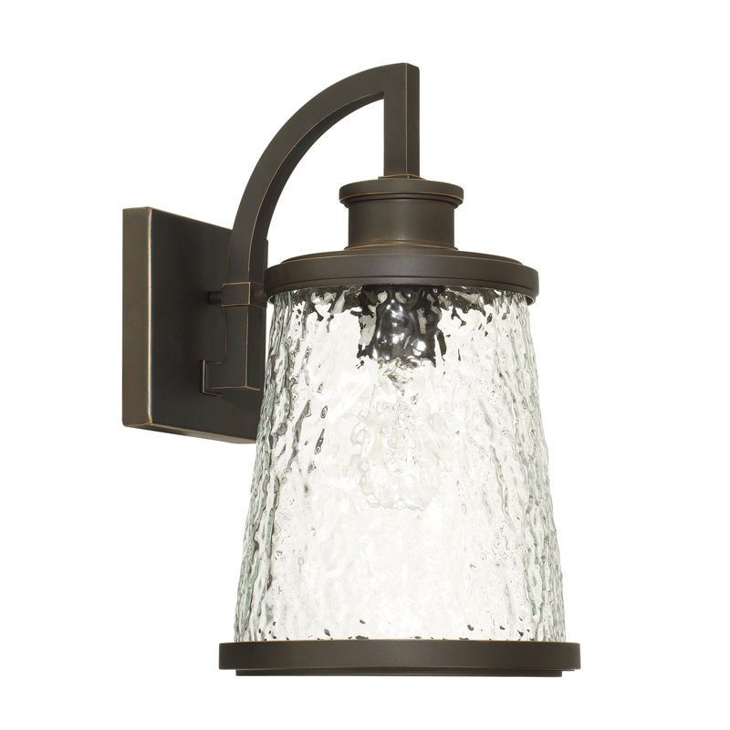 Borel Wall Light, Black, 13.75" H  x 8" W  x 10" D
