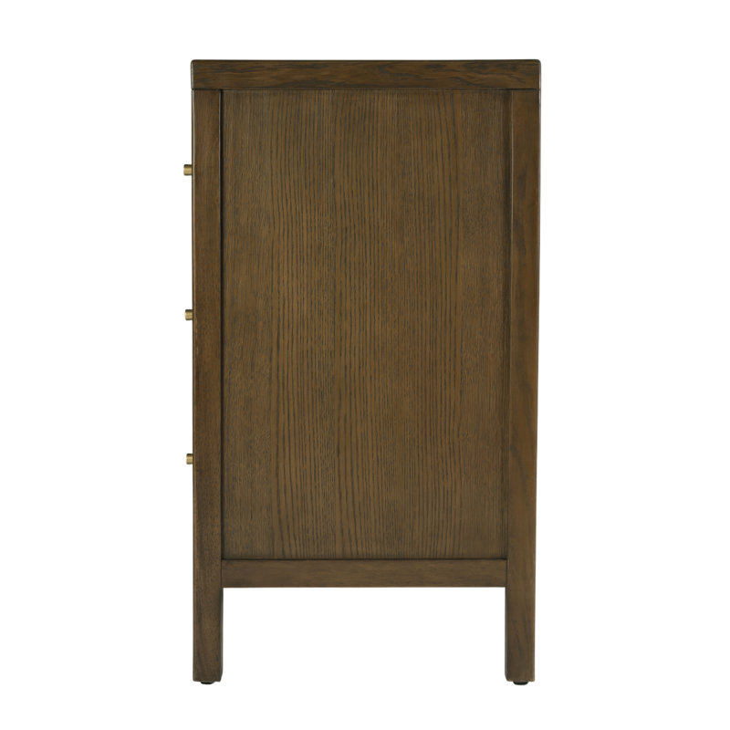 sloane mid century modern dresser Sloane Mid-Century Modern Black 6-Drawer 52 in. Solid Wood Dresser