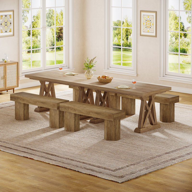41" Farmhouse Dining Bench For Dining Room, Kitchen