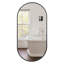 Miroir mural ovale en métal-341422513