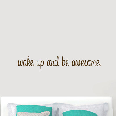 Décalcomanie murale « wake up and be isard »