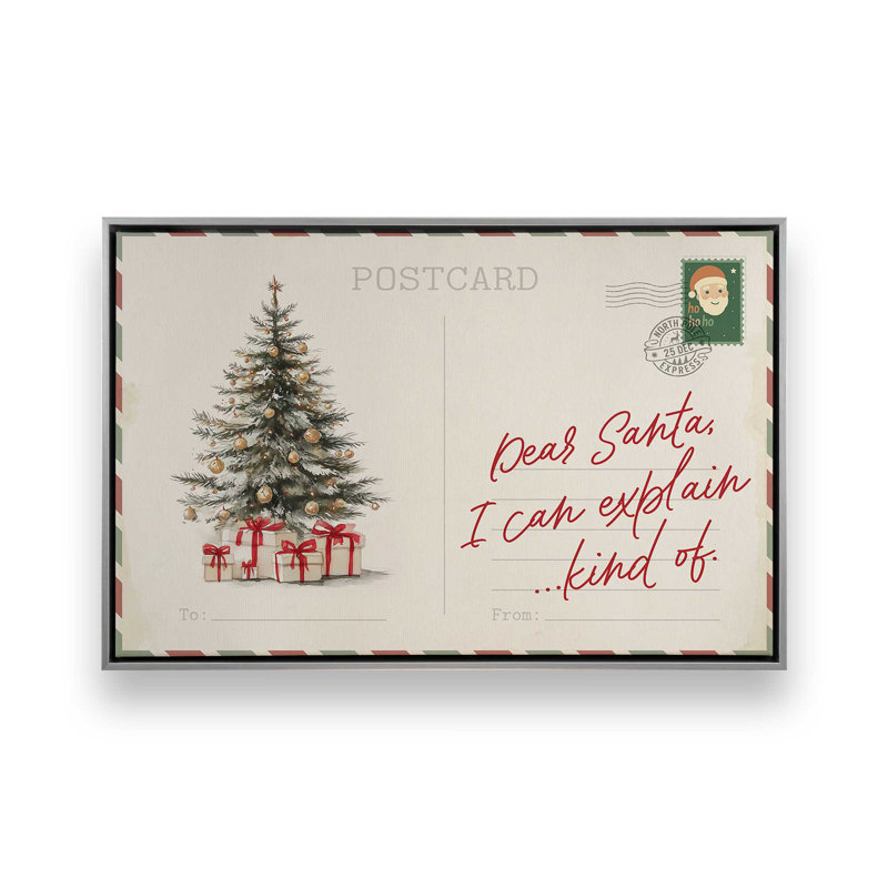 Impression sur toile, carte postale confession, H 8,75 po x l 12,75 po, Chrome poli