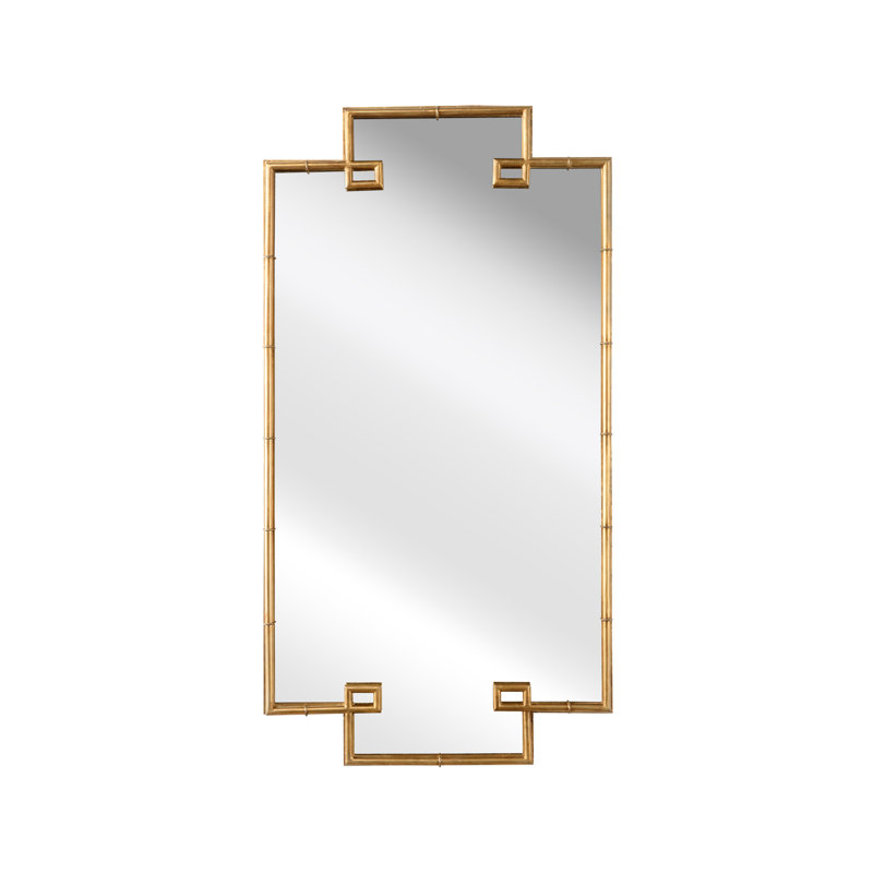 Bamboo Novelty Metal Wall Mirror