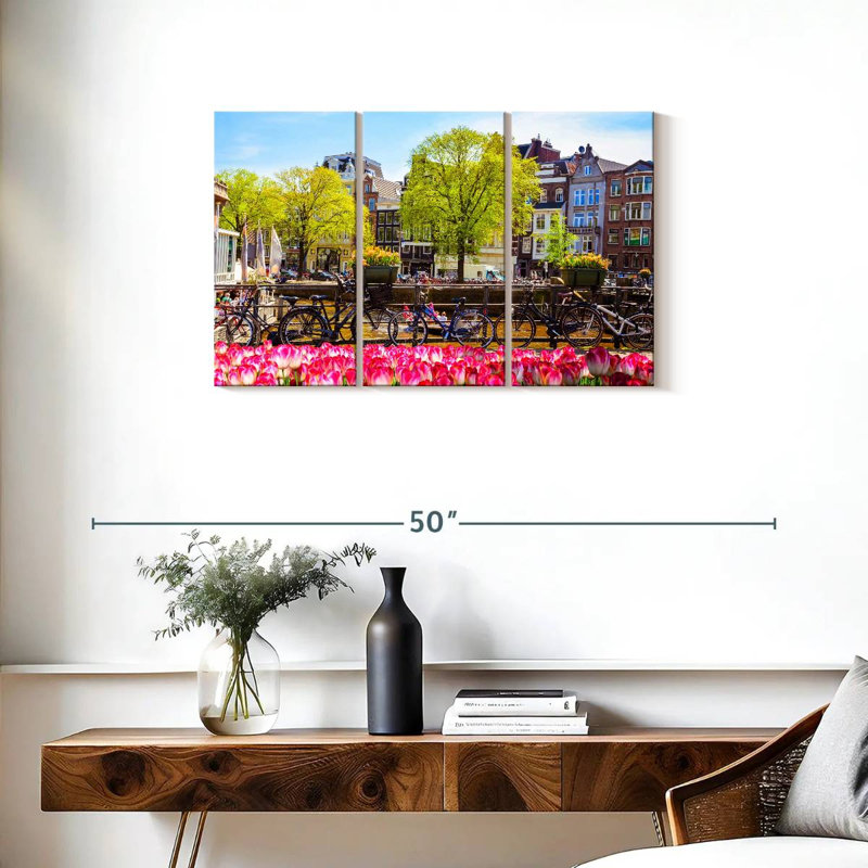 Paysage du pont Sirci Amsterdam, H 20 po x l 33 po