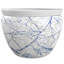 16" Abstract Blue & Silver Fishbowl-1757339853