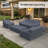 Melrose Teak Outdoor Sofa Seating Group Cover