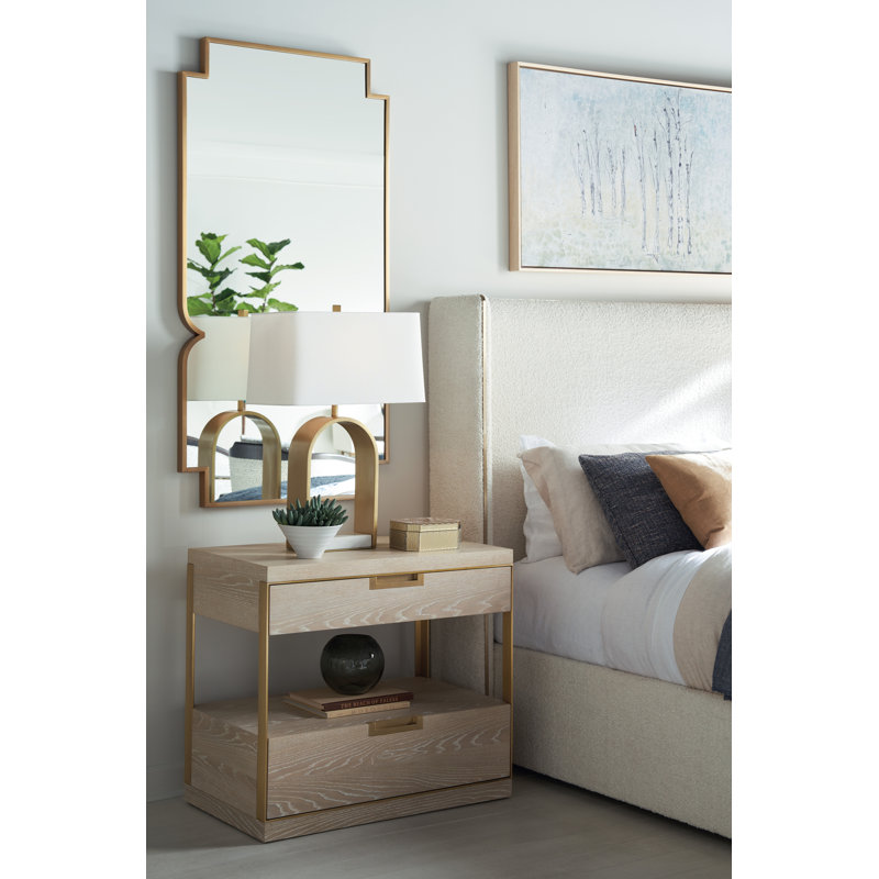 Cadence Upholstered Wingback Bed