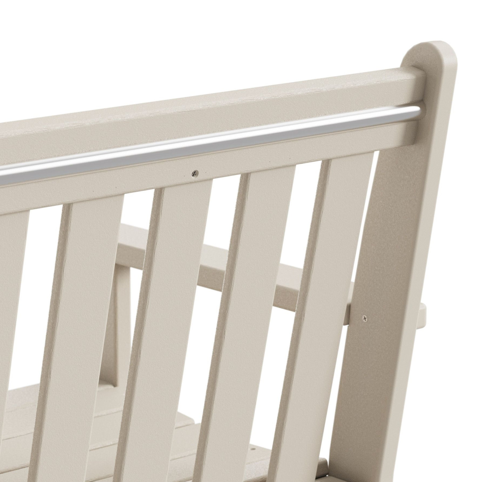 POLYWOOD® Vineyard 60" Garden Bench, 35.25" H x 60" W x 24" D, Sand