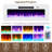 Delphi Floating Fireplace Tv Stand, Led Light & 3 Extra Storage Shelves-1610924290-1610924319