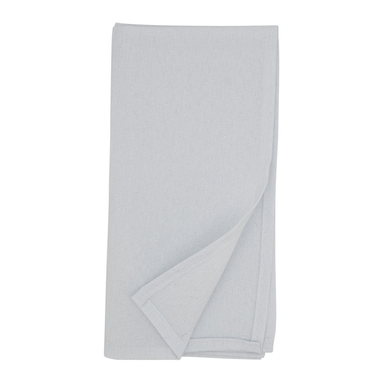 Serviette de table Bourget Collection Shimmering, Blanc