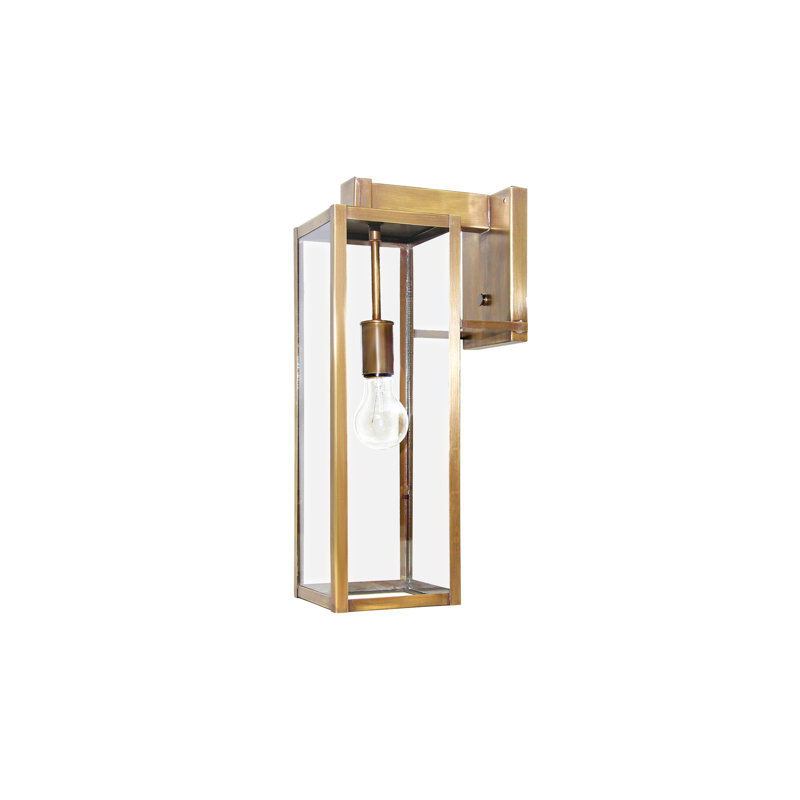 Verre transparent Uptown, Laiton antique, Transparent
