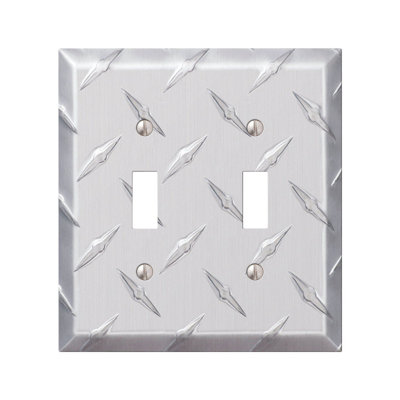Diamond 2-Gang Toggle Light Switch Wall Plate