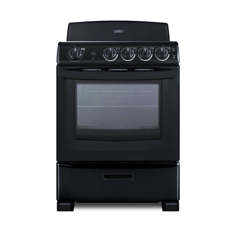 Summit Appliance 24" Wide Electric Coil Range, Black
