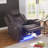 Tiertza Power Leather Recliner W/ Cup Holder, LED Lights, USB Port-2006503188