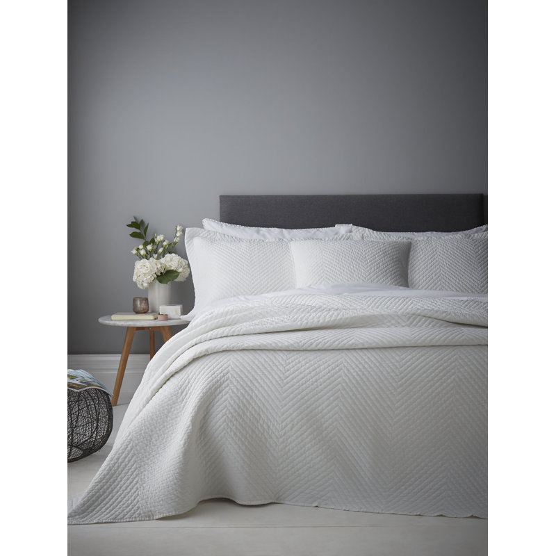 Catherine Lansfield Cushion Cover, White