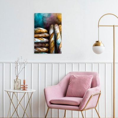 Colorful Loaves Bakery Colorful Rustic Vibrant Wall Art