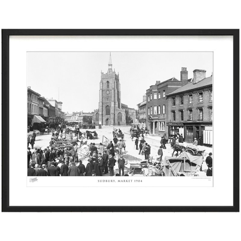Sudbury, Market 1904 by Francis Frith - Single Picture Frame Print, 45cm H x 60cm W x 2.3cm D