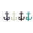 Yurig Metal Single Hanger Anchor Multi Colored Wall Hook Set