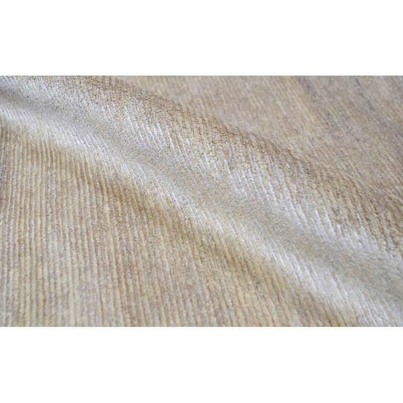 Tapis gris de haute qualité noué à la main