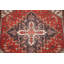Tapis géométrique rouge 6 x 9