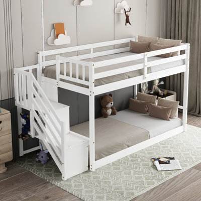 Gamari Twin Over Twin Solid Wood Standard Bunk Bed by Harriet Bee -  69958C0B3F2944888765A3F41F6F24C7