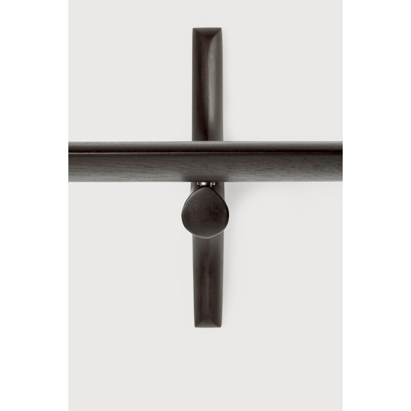 PI Mahogany Solid Wood Bracket Shelf, 11" H x 39.5" W x 14" D