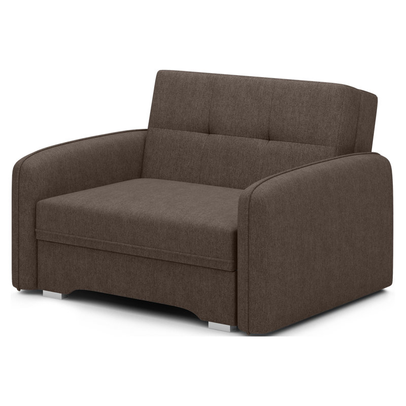 Sarlota 2 Seater Sofa Bed, Dark Brown