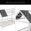 Lit simple en bois avec clôture