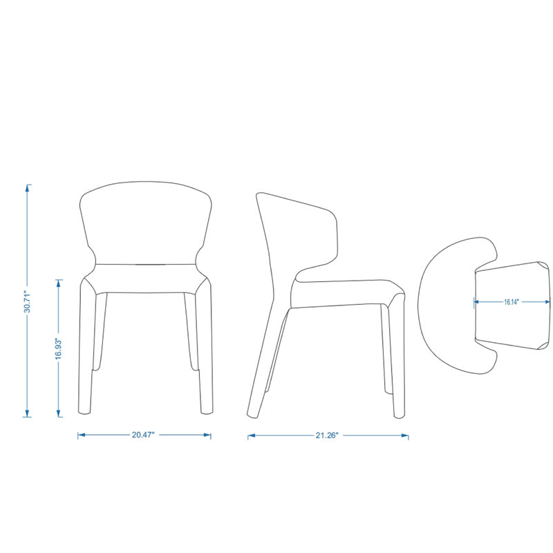 Saddle Faux Leather Upholstered Side Chair with Metal Legs
