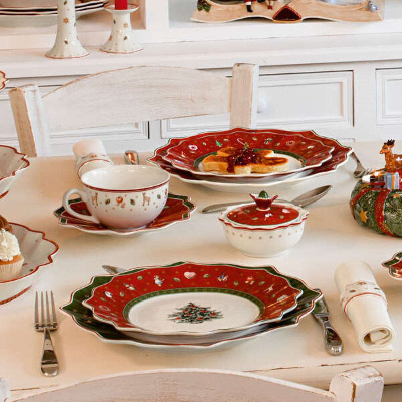 Villeroy & Boch Jouets Delight Petit déjeuner pour 2, rouge, ensemble 6 pièces