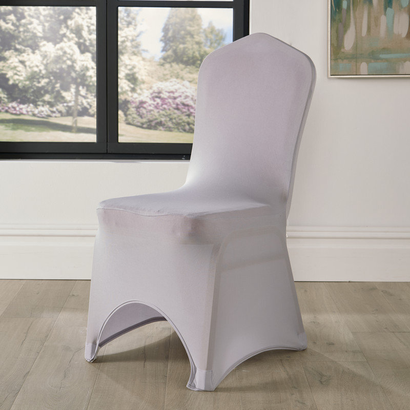 Spandex Arched Front Patio Chair Cover - 4-Way Stretch Water-Resistant Slipcover for Outdoor Furniture Protection - Universal Fit