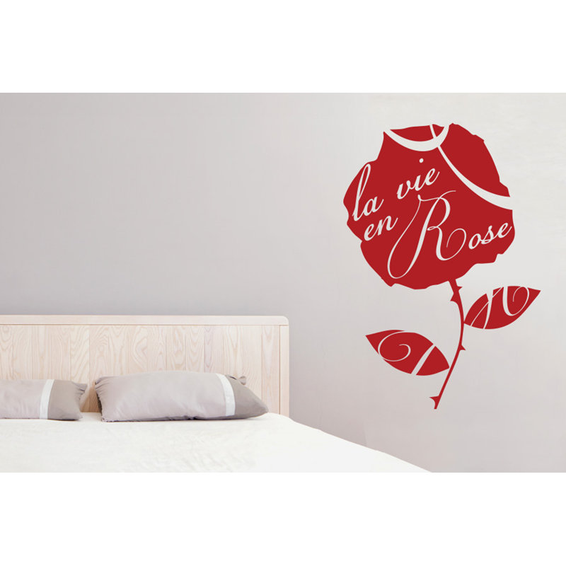Plants & Flowers Wall Decal, Dark Red, Large