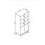 Baugus 110cm H x 40cm W Standard Bookcase