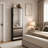 Modern Shoe Storage Cabinet with Mirror for Narrow Corridor and Entryway-1534027115