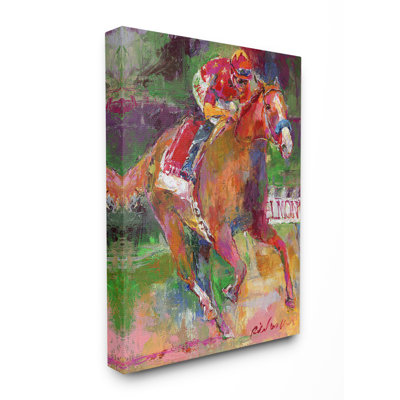 «Brightly Galloper Horse and Jockey Race», impression