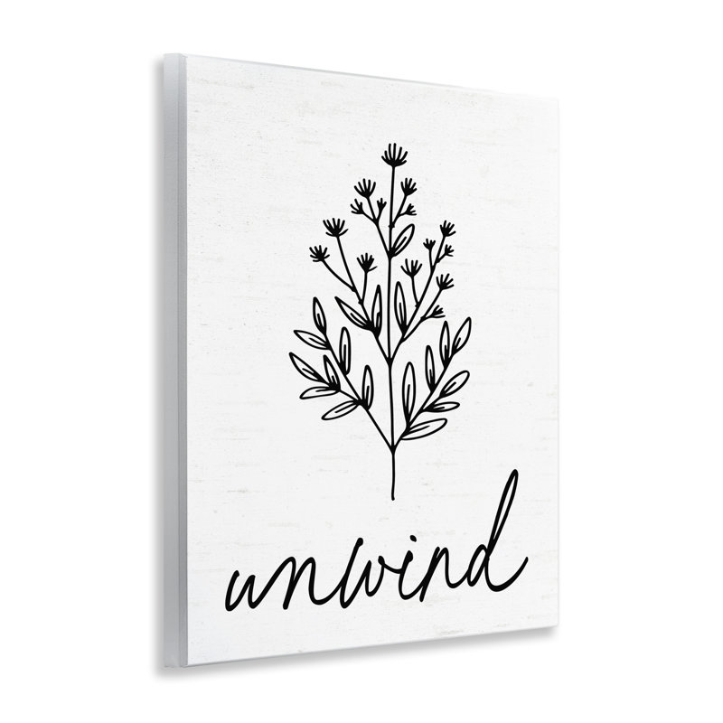 «Bathroom Herb Unwind», plaque murale par Designed