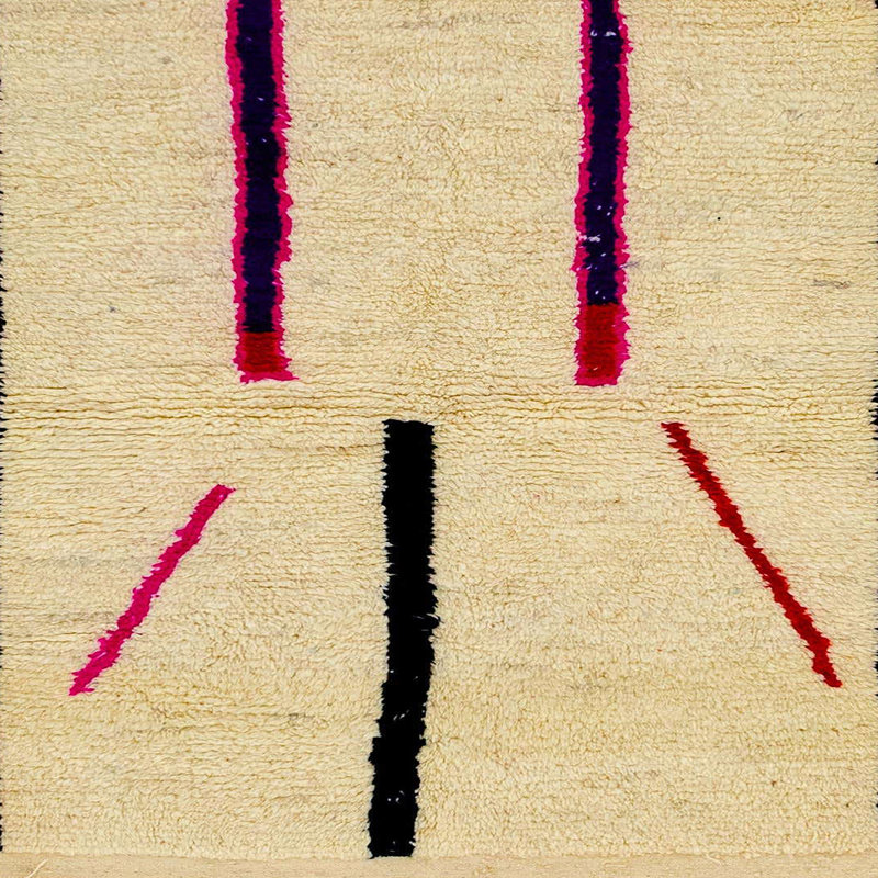 Tapis abstrait moderne 2906, Carré 7 pi
