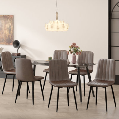 Ensemble de 6 chaises d'appoint Modern