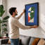 Divided Face Geometric - Framed Print-633563363-633563364